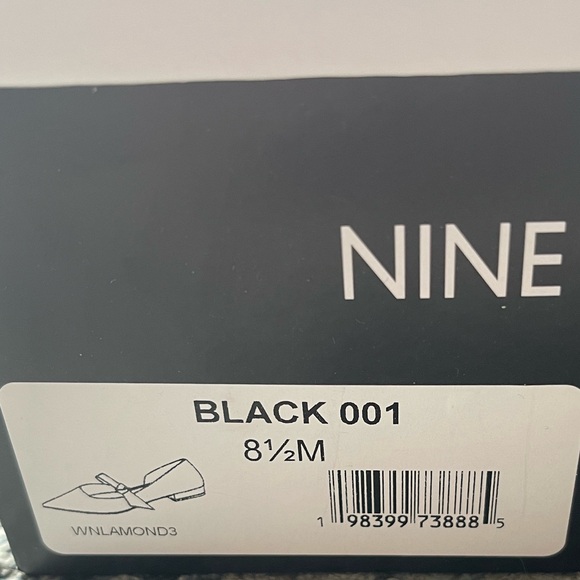 Nine West Women's Luso Pointy Toe Slip-on Dress Flats Black Size 8.5 - Picture 5 of 6